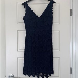 Lilly Pulitzer Navy Sailboat Lace Dress